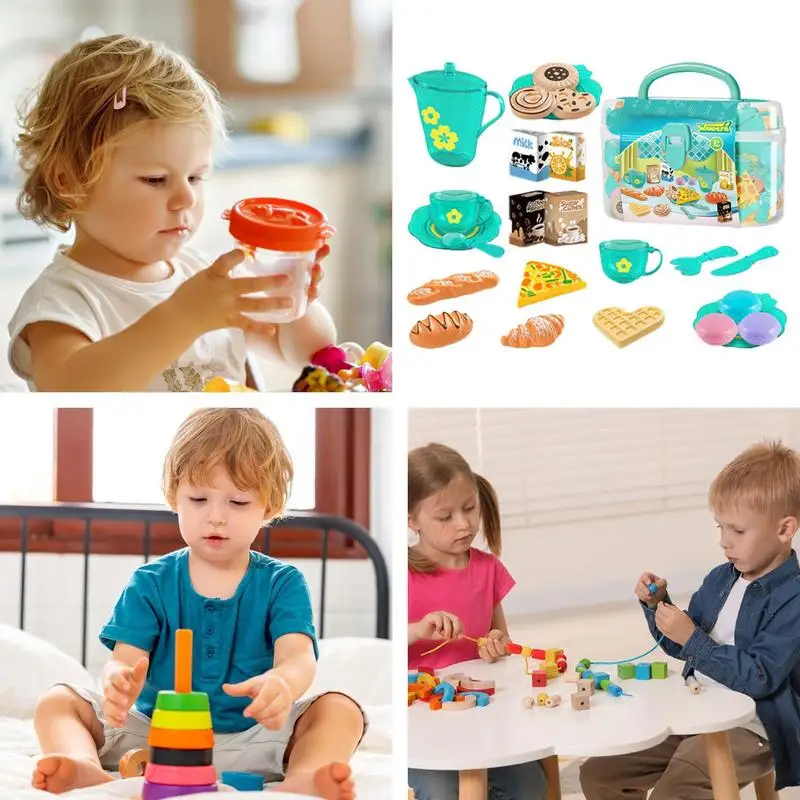لعبة طقم شاي للفتيات الصغيرات  - مراجعة Food Snacks For Kids Party وسعره